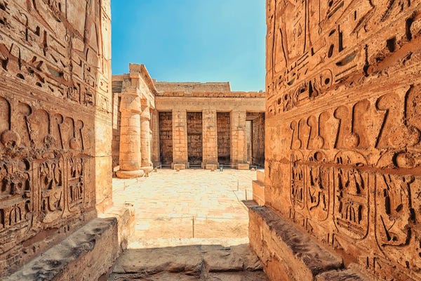 Ancient Ruins: Ramesses III Temple by Manjik Pictures