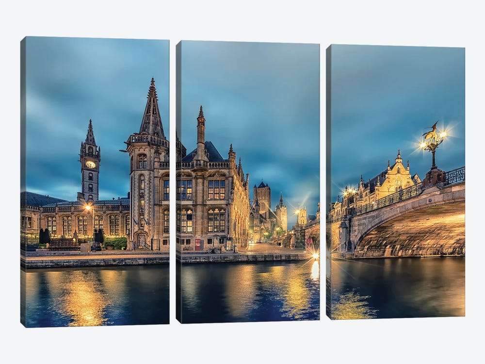 Ghent by Manjik Pictures 3-piece Canvas Wall Art