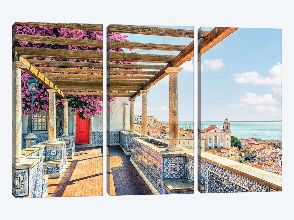 From Lisbon With Love by Manjik Pictures 3-piece Art Print