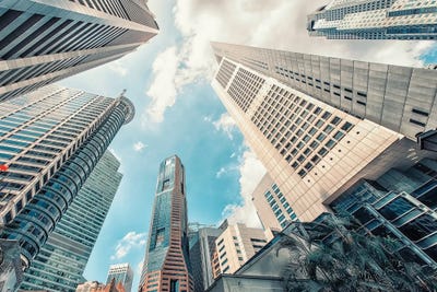 Skyscrapers by Manjik Pictures canvas print