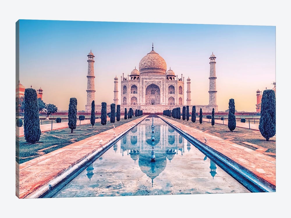 Taj Mahal In The Morning by Manjik Pictures 1-piece Art Print