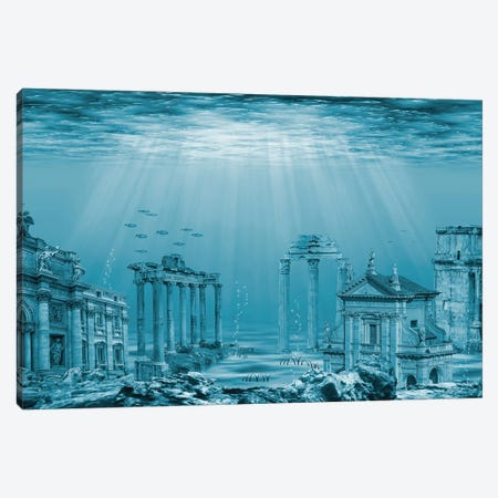 Atlantis Canvas Print #EMN953} by Manjik Pictures Canvas Art