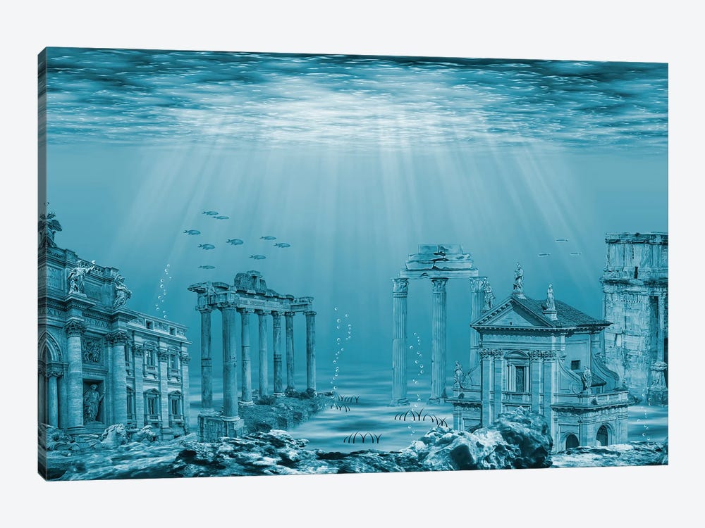 Atlantis by Manjik Pictures 1-piece Canvas Art Print