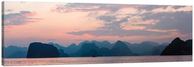 Halong Bay Sunset Canvas Art Print - Natural Wonders