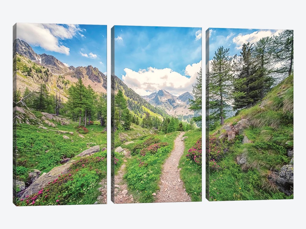 French Alps by Manjik Pictures 3-piece Canvas Print