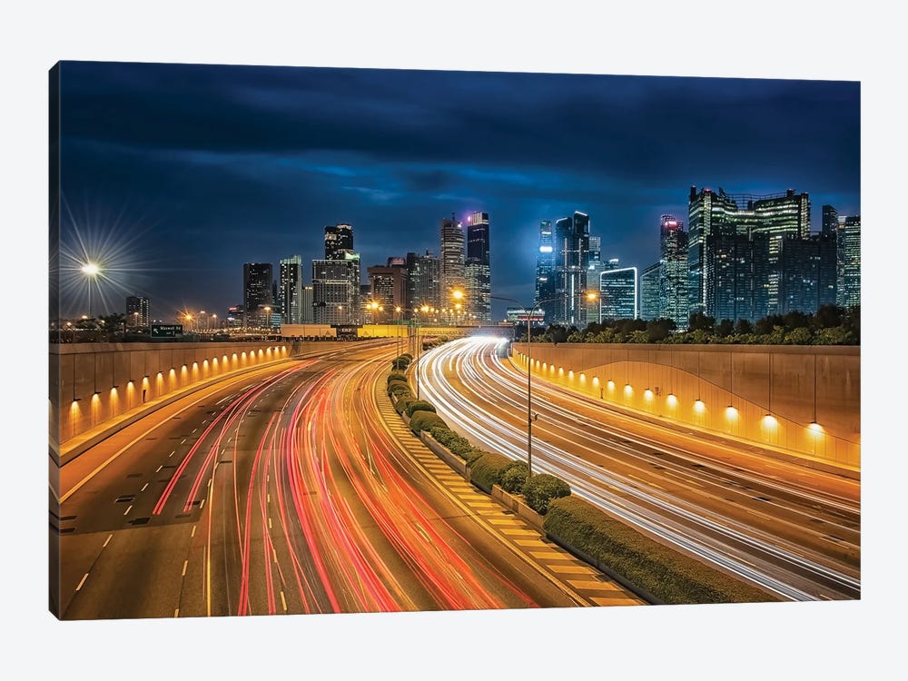 The Way To The City by Manjik Pictures 1-piece Canvas Wall Art