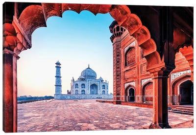 Beautiful Taj Canvas Art Print - Taj Mahal