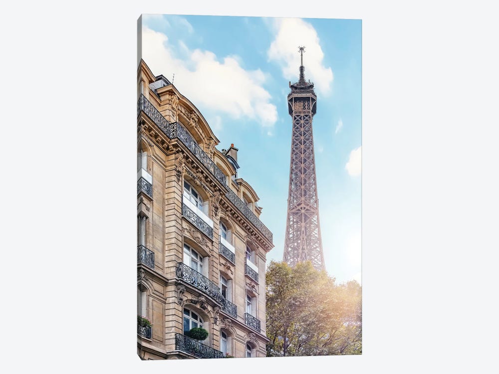Sunny Paris by Manjik Pictures 1-piece Canvas Wall Art