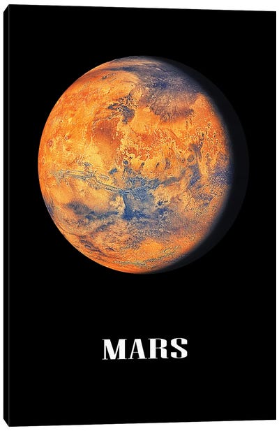 Mars Canvas Art Print - Mars Art