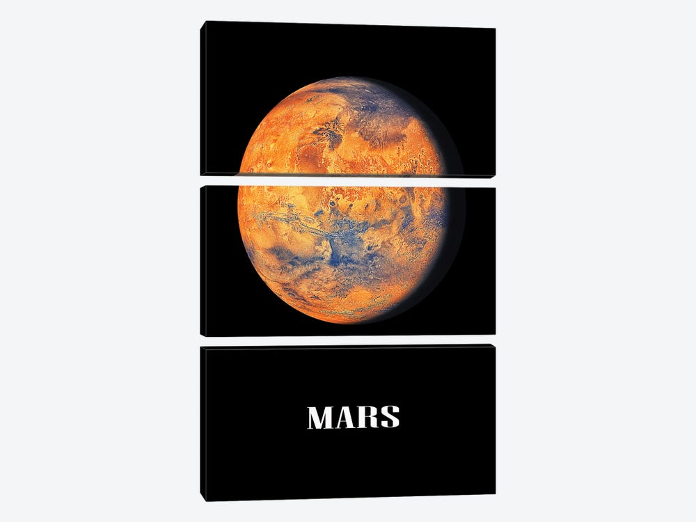 Mars by Manjik Pictures 3-piece Canvas Wall Art