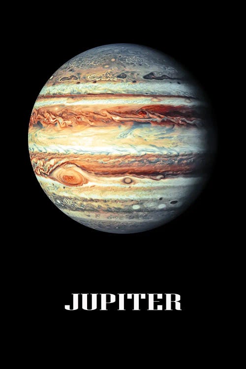 Jupiter Planet by Manjik Pictures wall art
