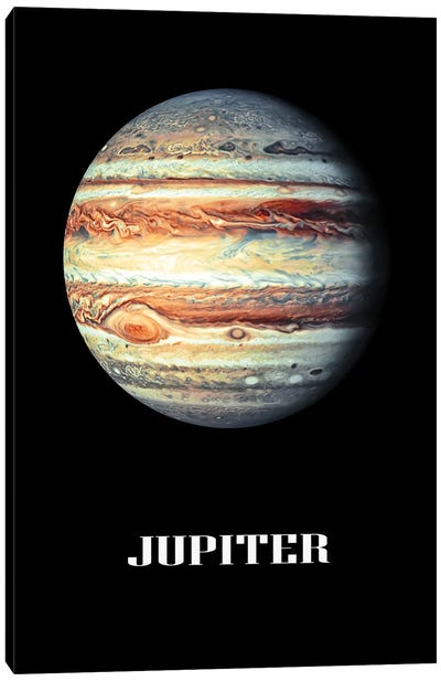 Jupiter Planet Canvas Art Print - Jupiter Art