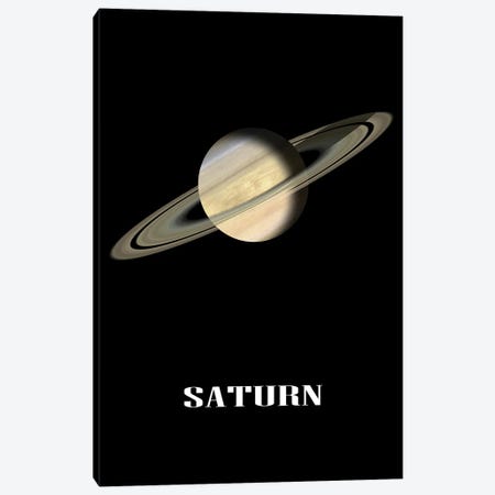 Saturn Canvas Print #EMN973} by Manjik Pictures Canvas Wall Art