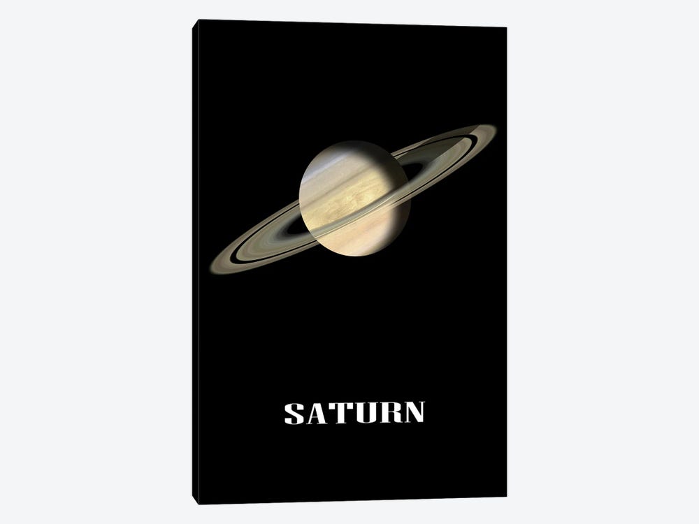 Saturn by Manjik Pictures 1-piece Canvas Art Print