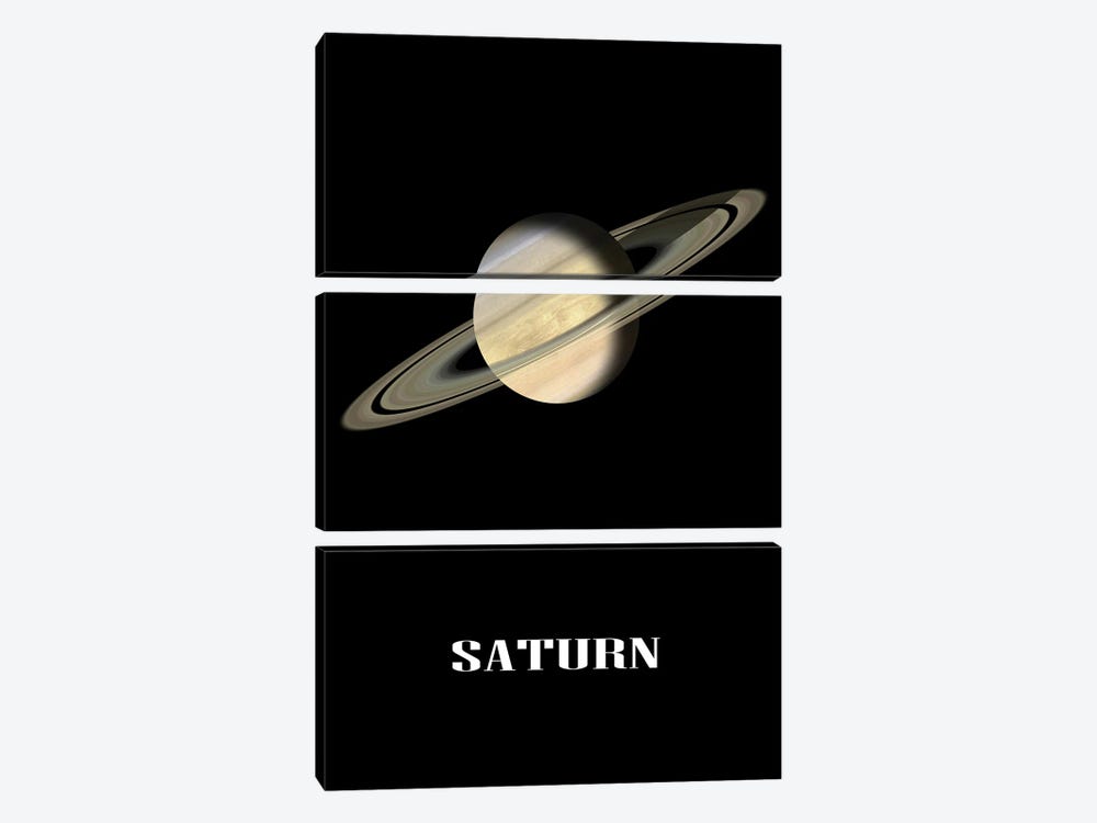 Saturn by Manjik Pictures 3-piece Canvas Print