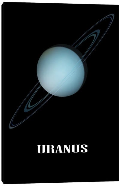 Uranus Canvas Art Print - Planet Art