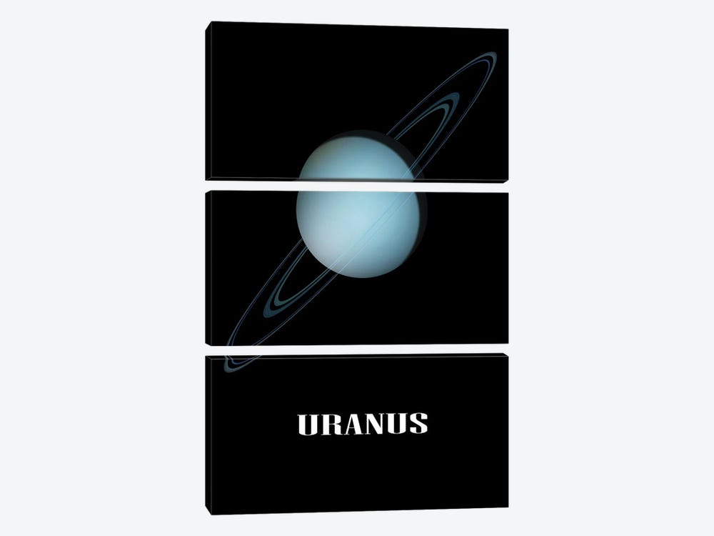 Uranus by Manjik Pictures 3-piece Canvas Wall Art