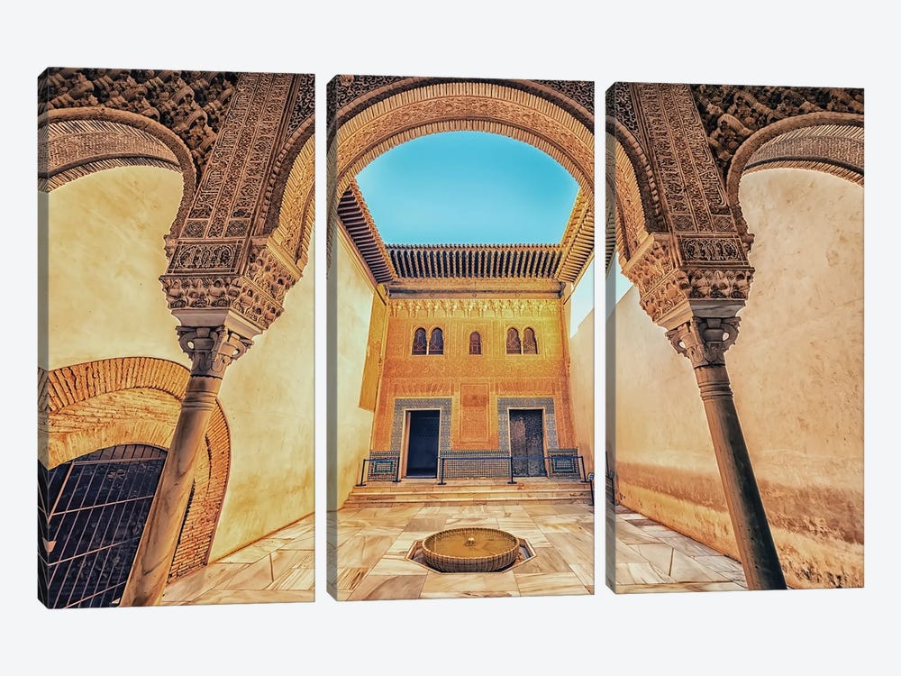 Alhambra Arch by Manjik Pictures 3-piece Canvas Artwork