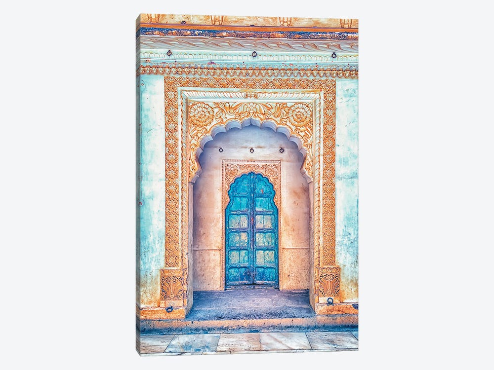 Rajasthan Blue Door by Manjik Pictures 1-piece Canvas Art Print