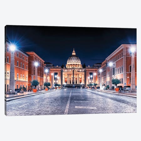 Vatican Evening Canvas Print #EMN982} by Manjik Pictures Canvas Print