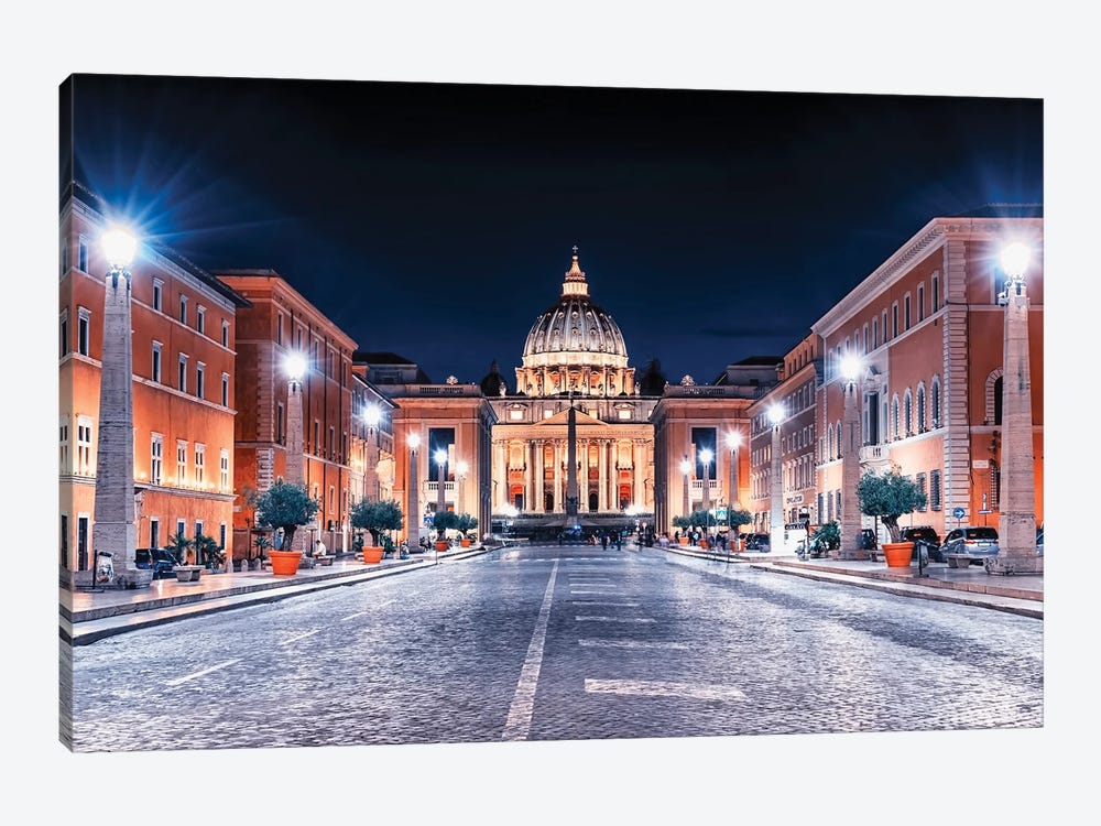 Vatican Evening by Manjik Pictures 1-piece Canvas Art Print