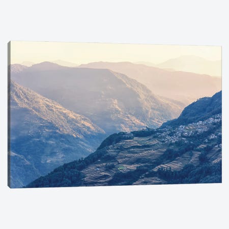 Evening In The Himalayas Canvas Print #EMN983} by Manjik Pictures Canvas Print