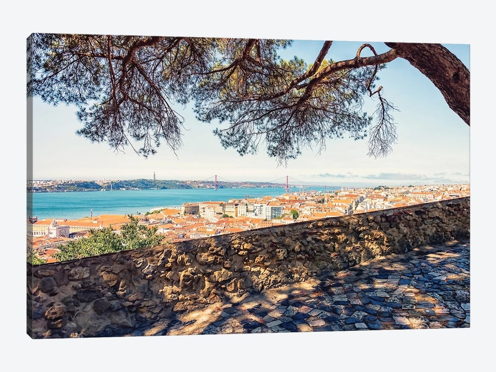 Lisbon View by Manjik Pictures 1-piece Canvas Artwork