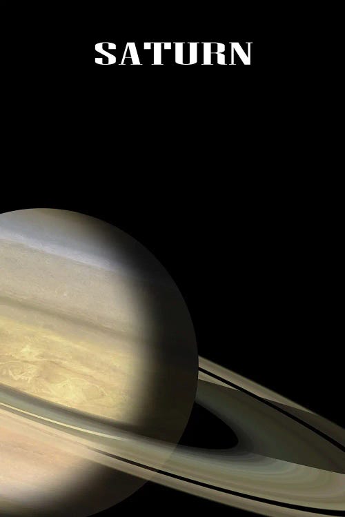 The Saturn Planet by Manjik Pictures wall art