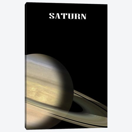 The Saturn Planet Canvas Print #EMN987} by Manjik Pictures Canvas Art