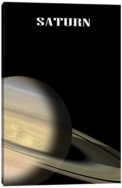 The Saturn Planet Canvas Art Print - Saturn Art