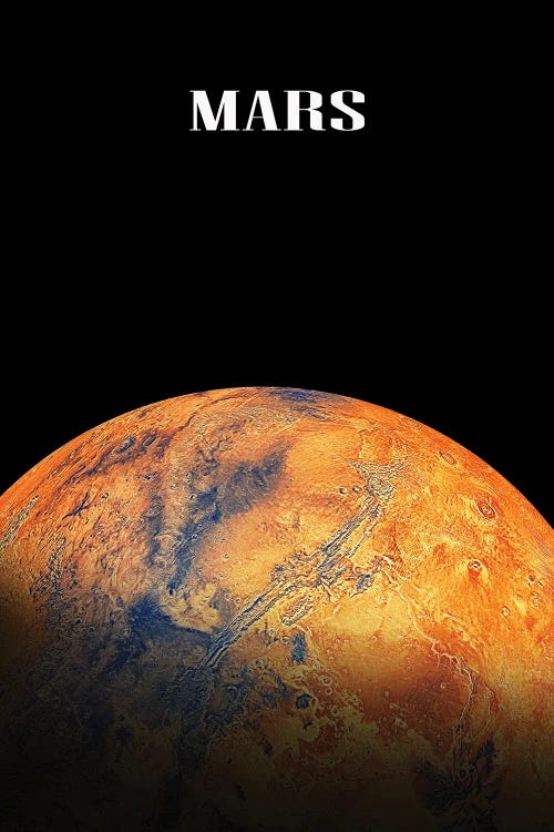 The Mars Planet by Manjik Pictures wall art