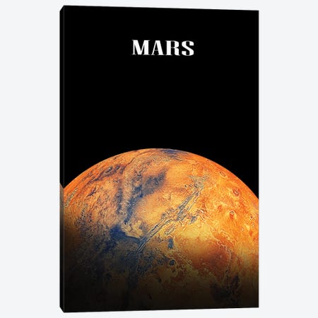 The Mars Planet Canvas Print #EMN989} by Manjik Pictures Canvas Print