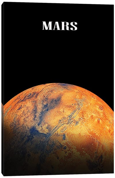 The Mars Planet Canvas Art Print - Mars Art