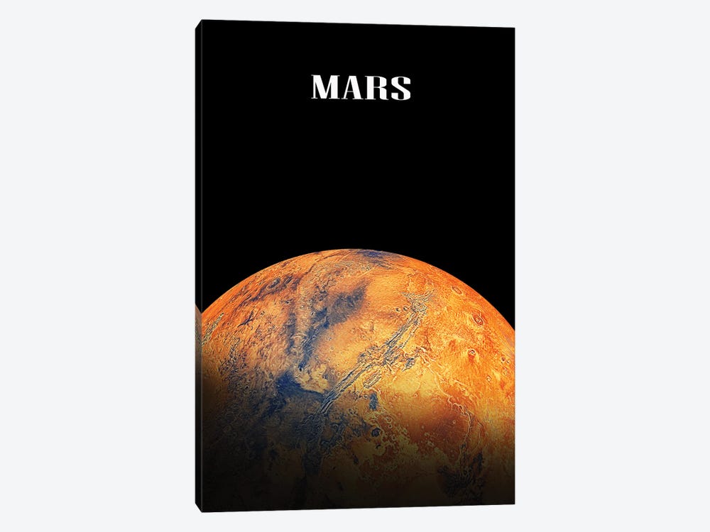 The Mars Planet by Manjik Pictures 1-piece Canvas Artwork