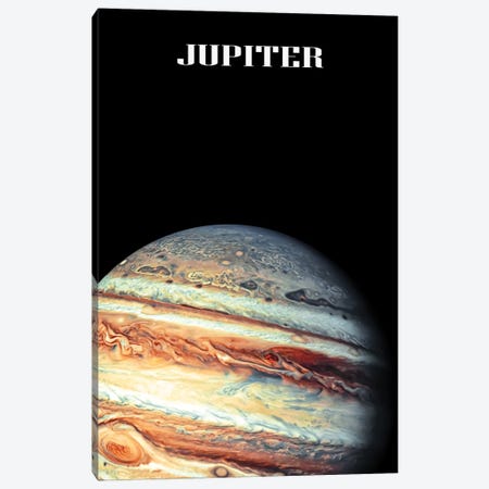 The Jupiter Planet Canvas Print #EMN990} by Manjik Pictures Canvas Art