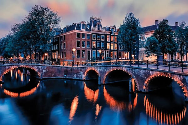 Amsterdam: Sunset In Amsterdam by Manjik Pictures