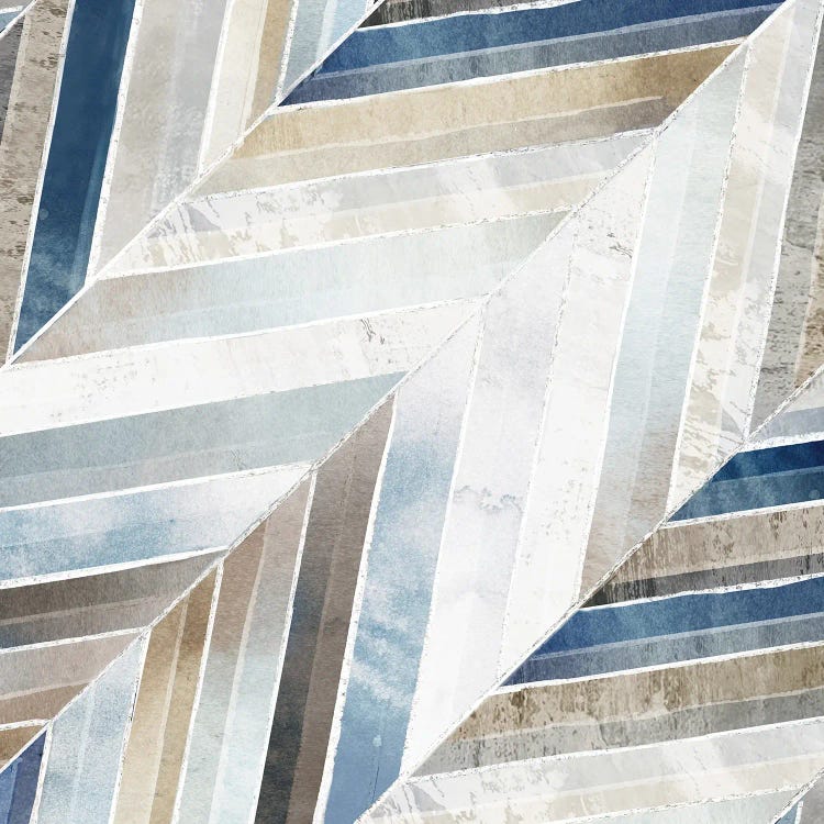 Diagonal Herringbone by Emma Peal wall art