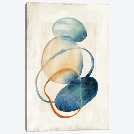 Mid Century Blue Canvas Print #EMP15} by Emma Peal Canvas Art