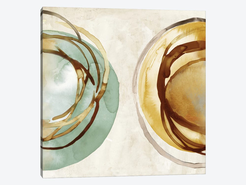 Two Circles by Emma Peal 1-piece Canvas Print
