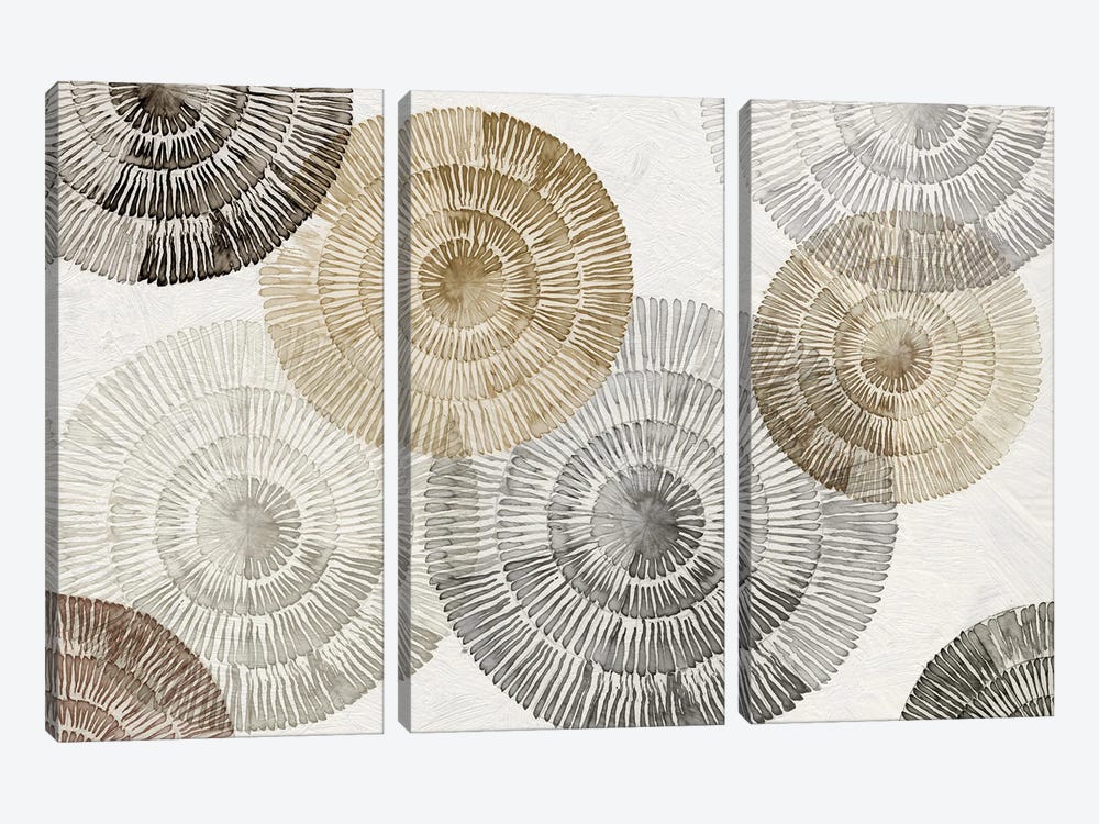 Neutral Orbits by Emma Peal 3-piece Canvas Artwork