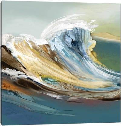Fantasy Sea Canvas Art Print - Coastal & Ocean Abstract Art