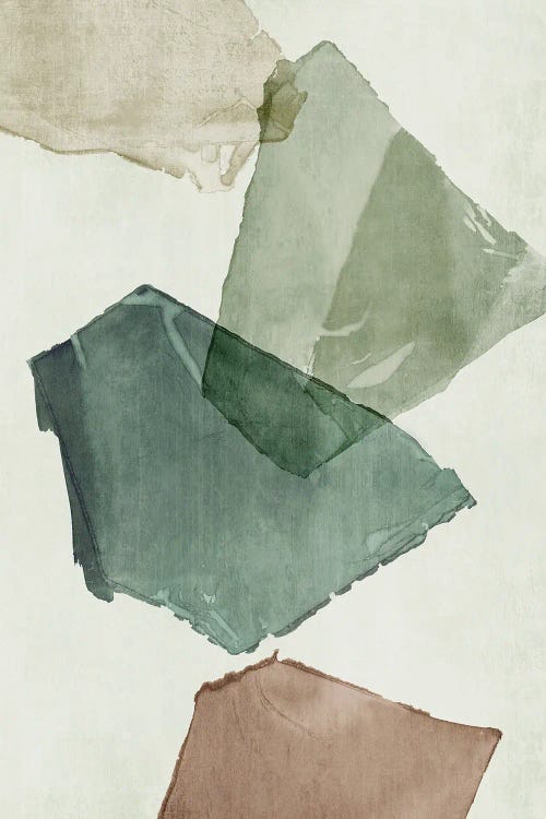 Floating Transparent Geometric Layers by Emma Peal wall art