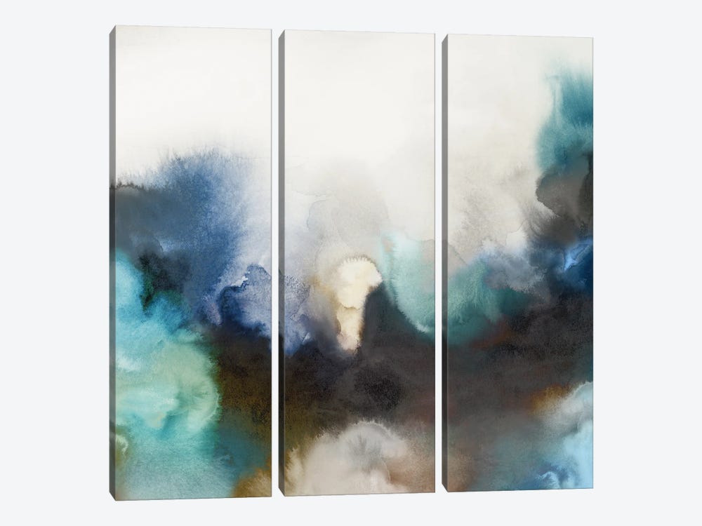 Smoke In Water I by Emma Peal 3-piece Canvas Art Print