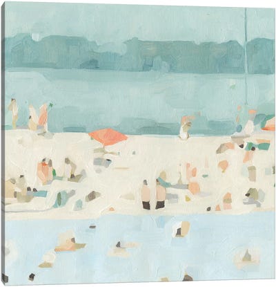 Sea Glass Sandbar II Canvas Art Print - Large Scenic & Landscape Art