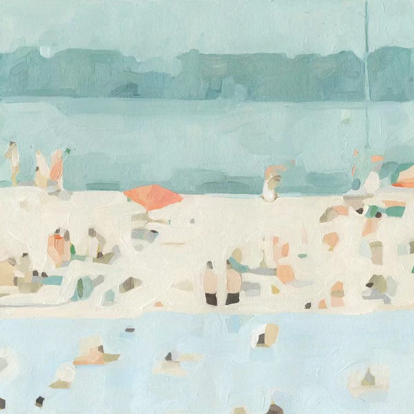 Large Art for Bathroom - Canvas Prints: Sea Glass Sandbar II by Emma Scarvey