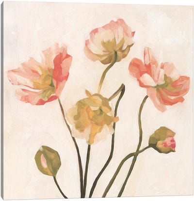 Summer Poppies II Canvas Art Print - Emma Scarvey