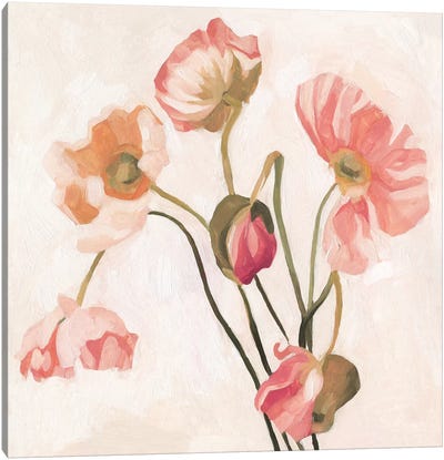 Summer Poppies III Canvas Art Print - Emma Scarvey