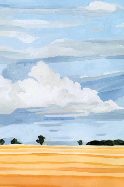 Modern Farmhouse Bedroom: Pale Cloudscape I by Emma Scarvey