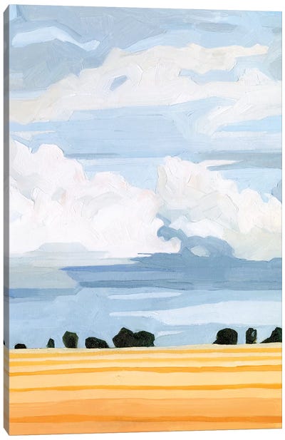 Pale Cloudscape II Canvas Art Print - Emma Scarvey