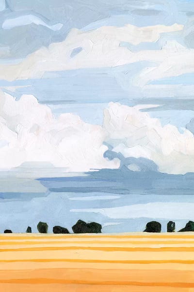 Modern Farmhouse Bedroom: Pale Cloudscape II by Emma Scarvey